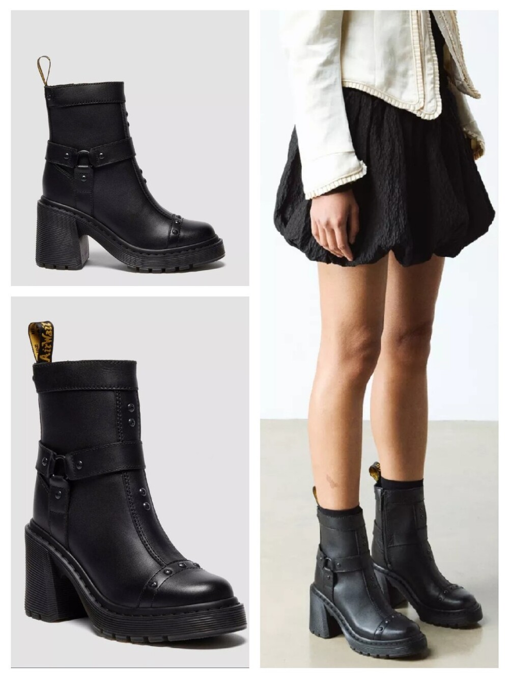 Dr. Martens Spense Harness Leather Heeled Chelsea Boots